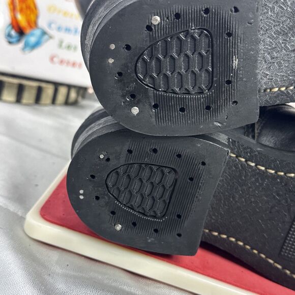 (M5) NANA Vintage BLACK ENGINEER BOOTS Goodyear Welted- Sz 6,E Made in USA - Picture 10 of 16